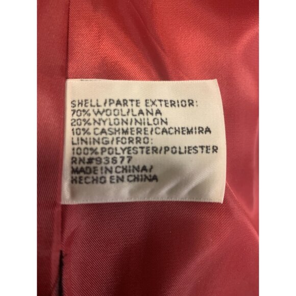 St. John's Bay Lana Wool Cashmere Double Breasted Pea Coat Size S - Picture 8 of 8